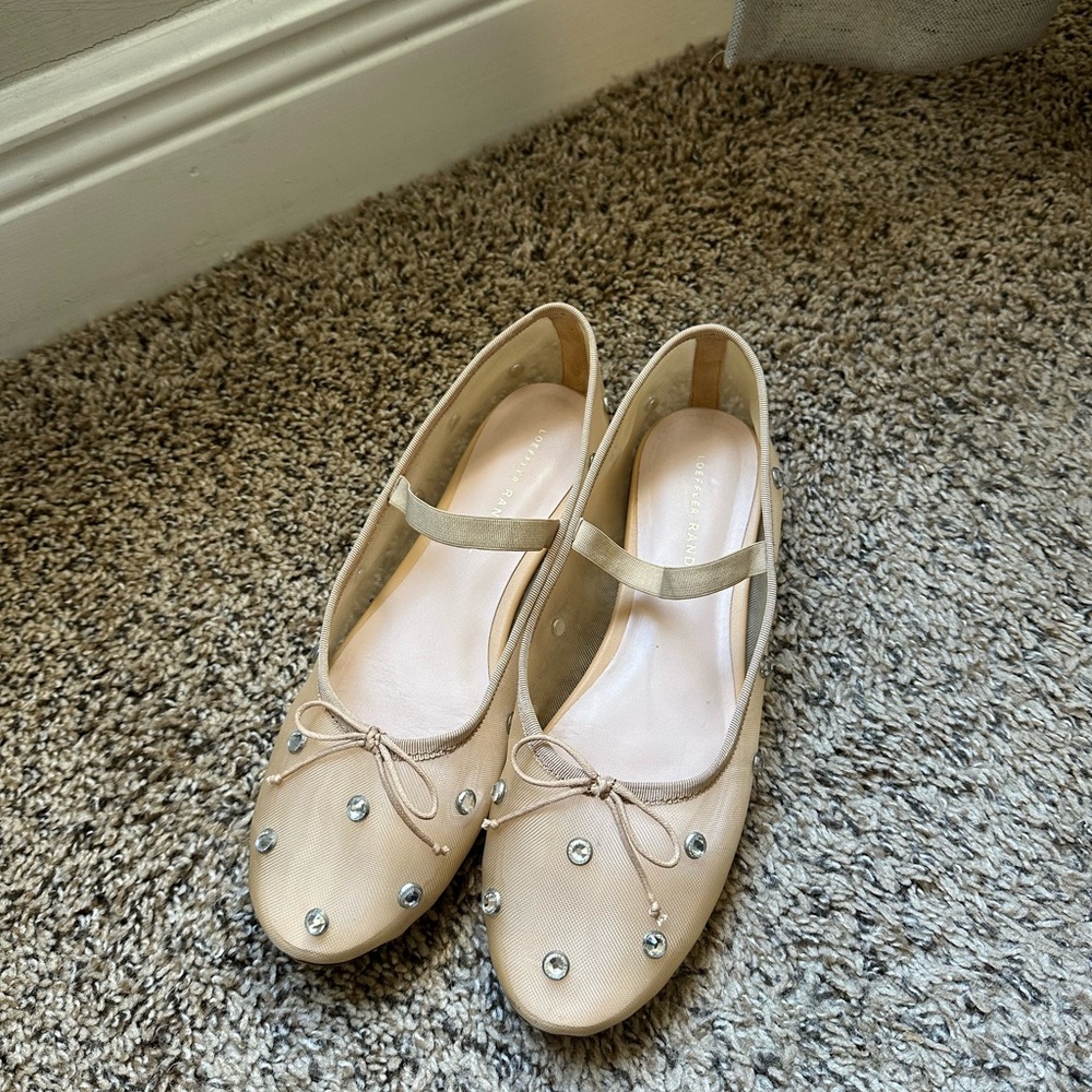 Loeffler Randall Leonie Crystal Studded Ballet Flats